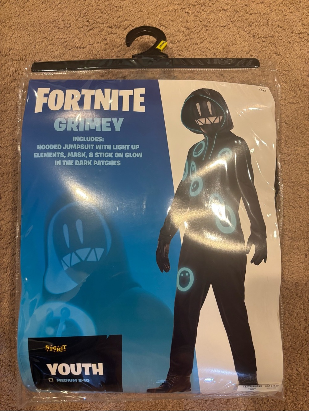 Fortnite Grimey Kids Costume